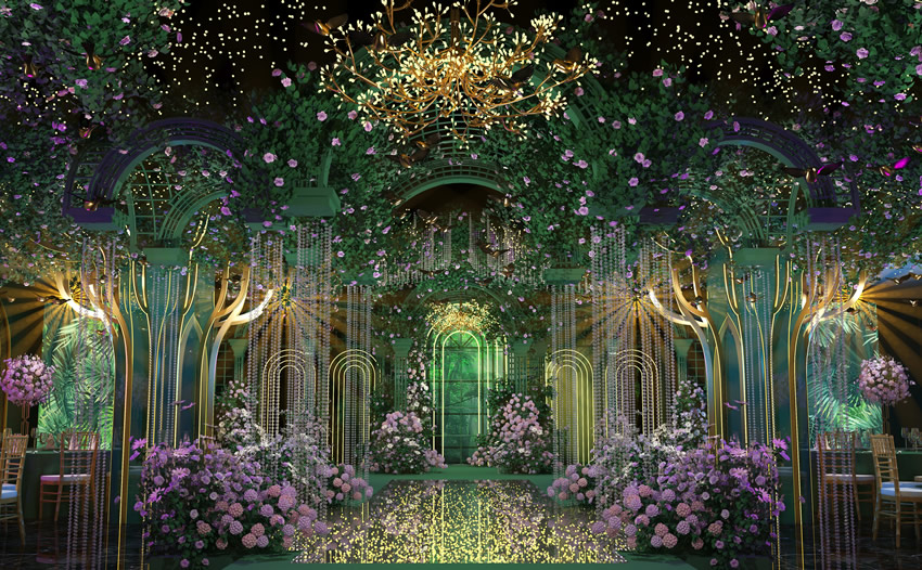 安康奇妙森林婚礼堂效果展示