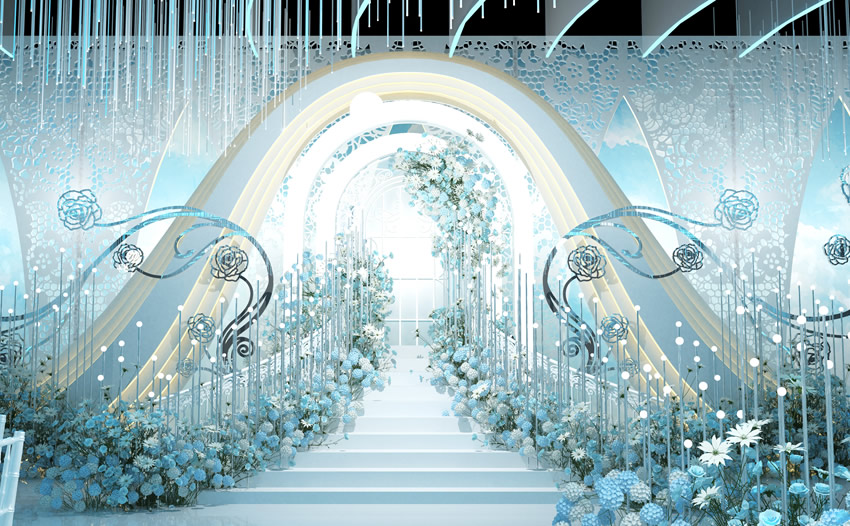 安康釡香烙馍村水晶厅效果展示